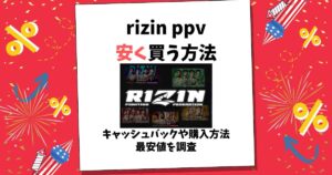 rizin ppv 安く買う方法