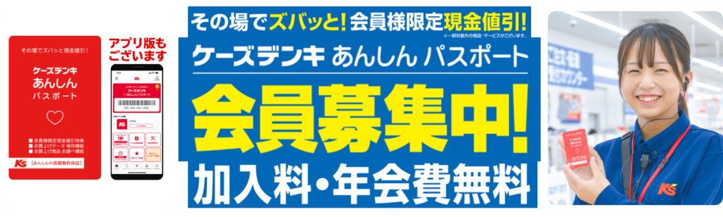 ケーズデンキ あんしんパスポート