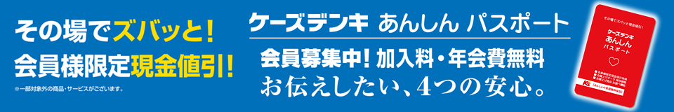 ケーズデンキ あんしんパスポート