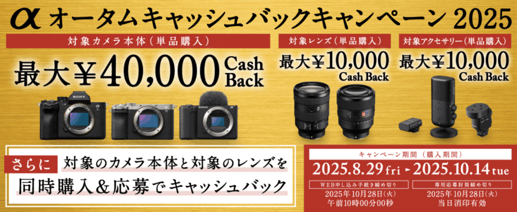 ソニー公式 キャッシュバック